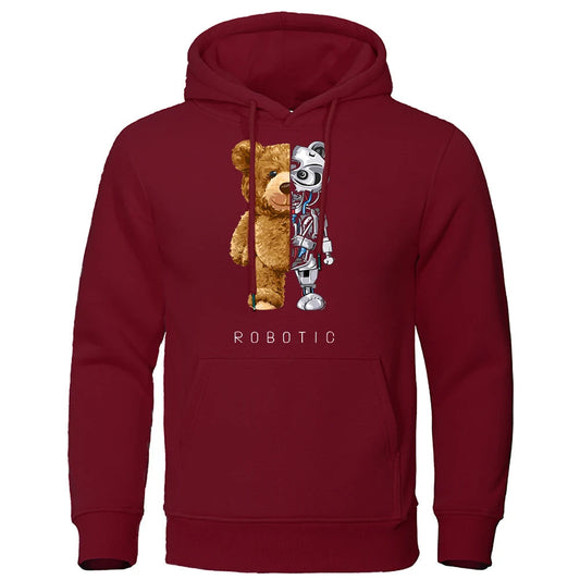 Klein - Cozy Teddy Hoodie met Berenprint