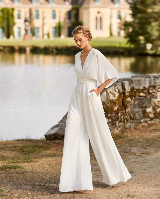 Sujett - Elegante jumpsuit met wijde pijpen