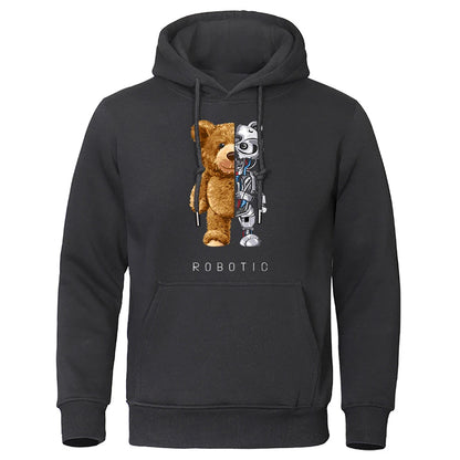 Klein - Cozy Teddy Hoodie met Berenprint