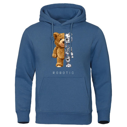 Klein - Cozy Teddy Hoodie met Berenprint