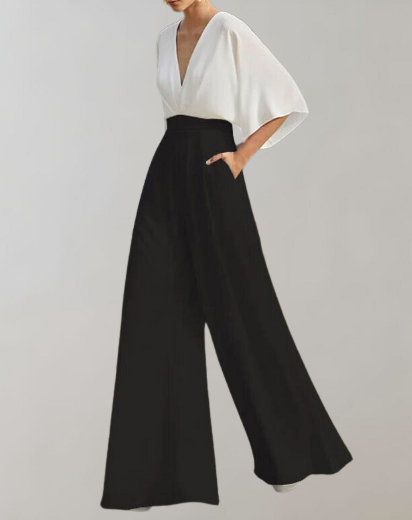 Sujett - Elegante jumpsuit met wijde pijpen