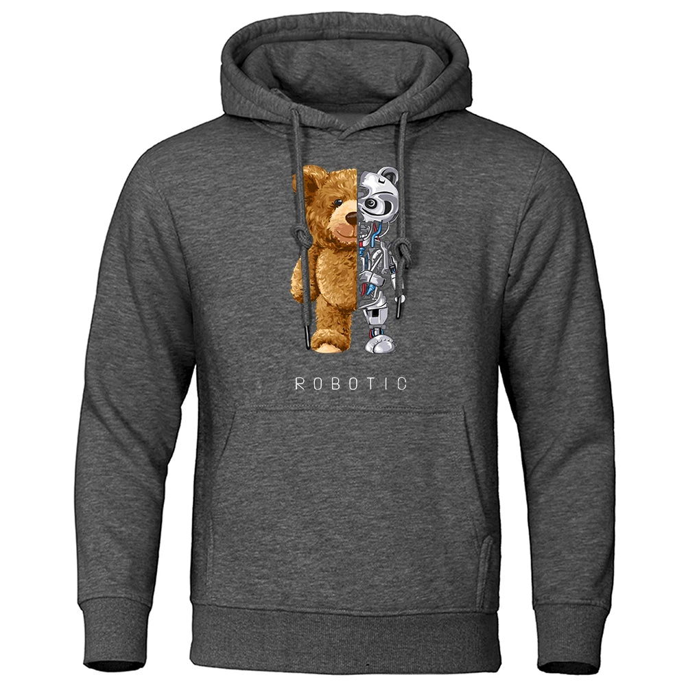 Klein - Cozy Teddy Hoodie met Berenprint