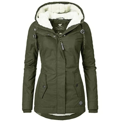 Aramia – Lange Winterjas met Elegantie en Warmte