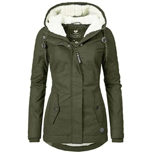 Aramia – Lange Winterjas met Elegantie en Warmte