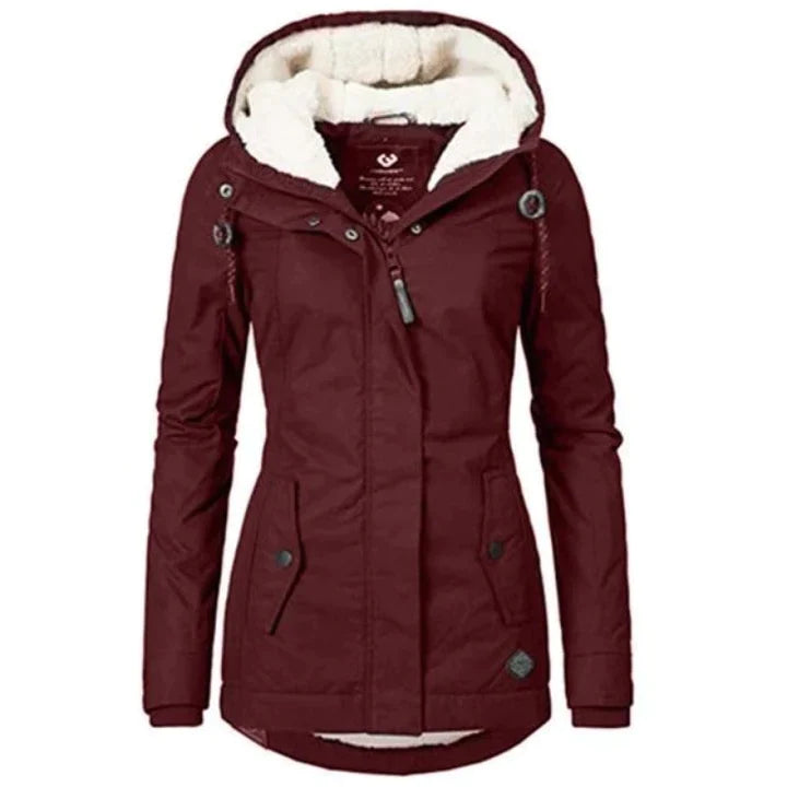 Aramia – Lange Winterjas met Elegantie en Warmte