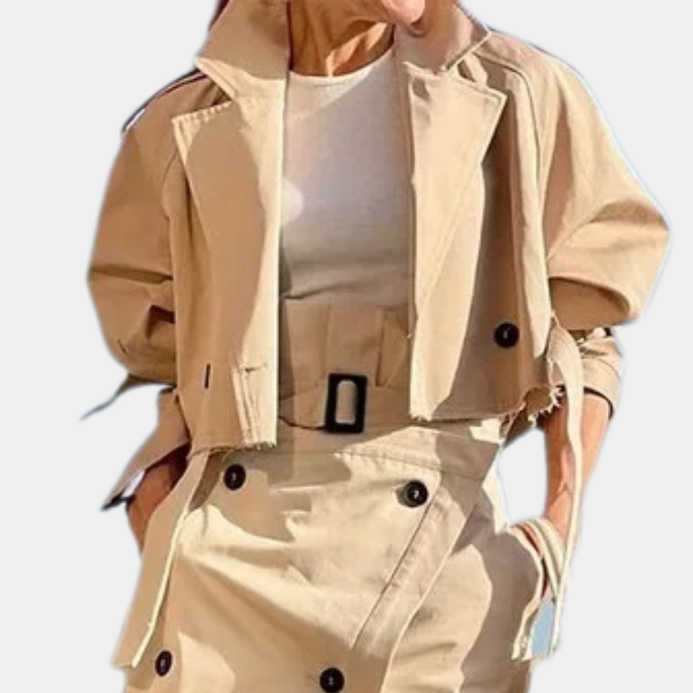 Elienora – Stijlvolle Dames Trenchcoat Set