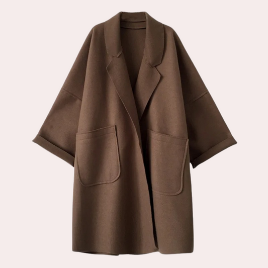 Kerre – Oversized Lange Trenchcoat Voor Dames