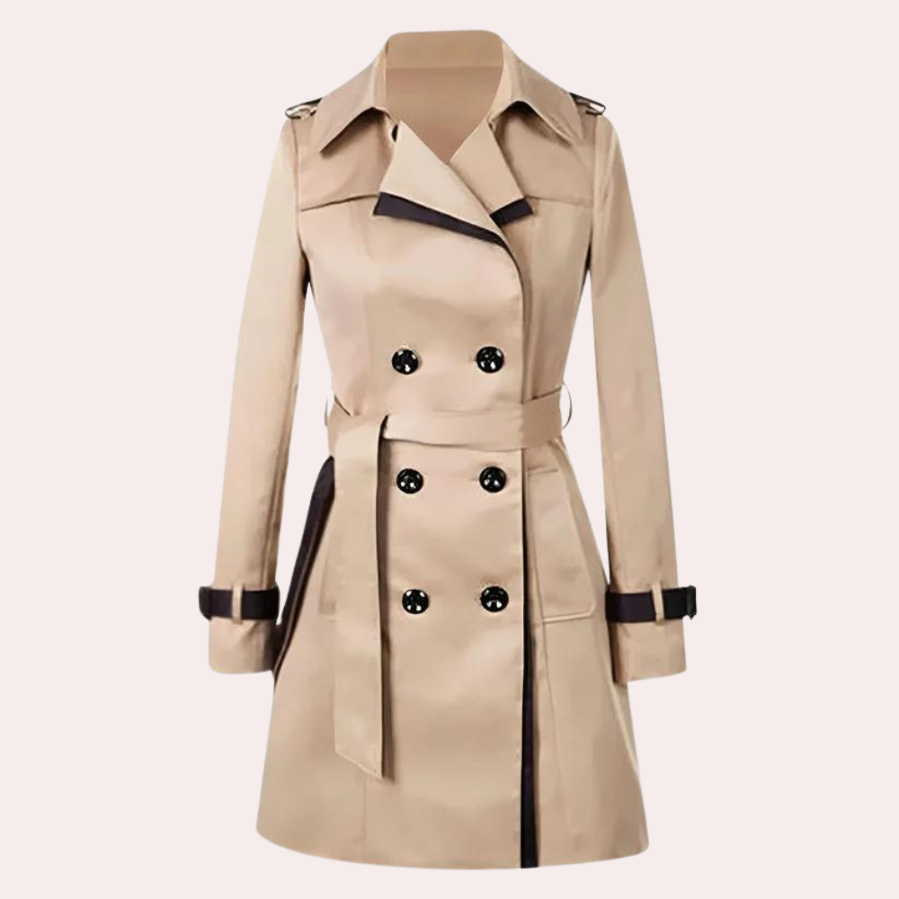 Khlara – Elegante Trenchcoat Voor Dames