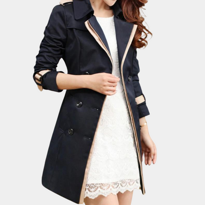 Khlara – Elegante Trenchcoat Voor Dames