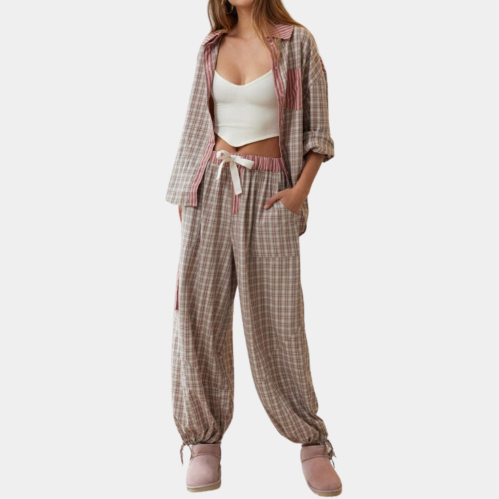 Caina – Comfortabele Pyjamaset voor Dames