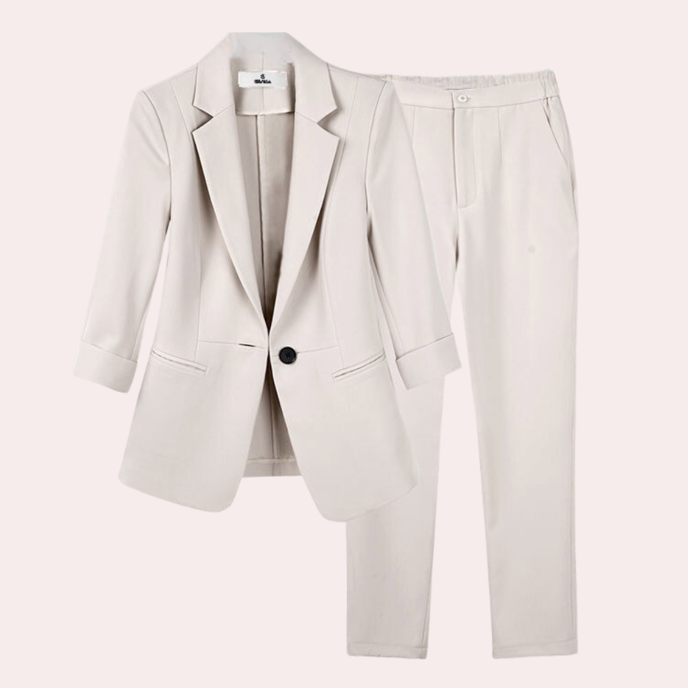 Avisia – Verfijnde Dames Blazer en Broek Set