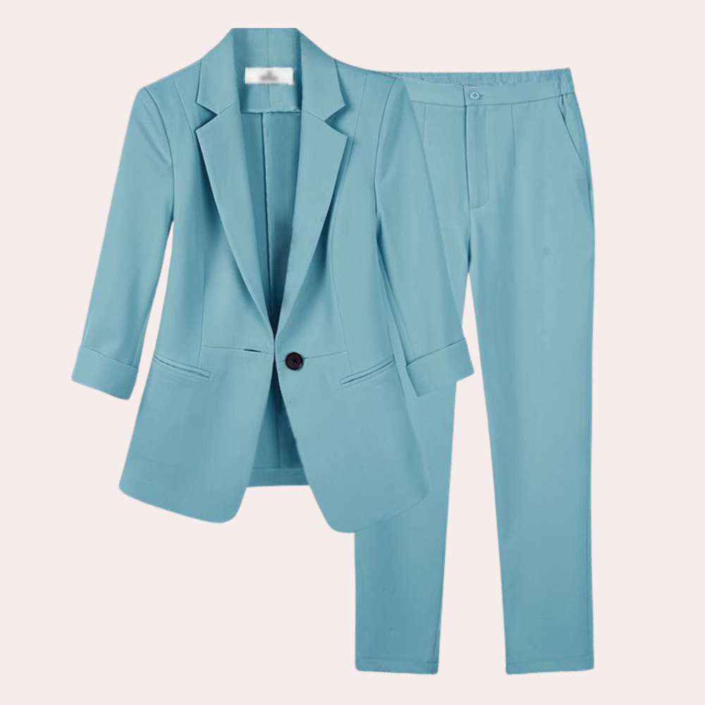 Avisia – Verfijnde Dames Blazer en Broek Set