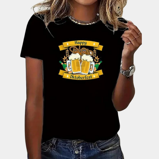 Idalina – Speels Oktoberfest T-shirt voor Dames