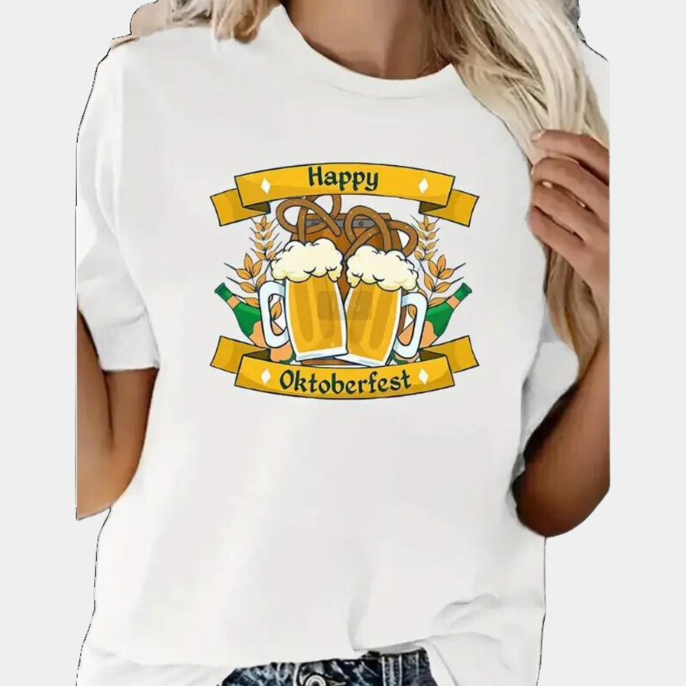 Idalina – Speels Oktoberfest T-shirt voor Dames