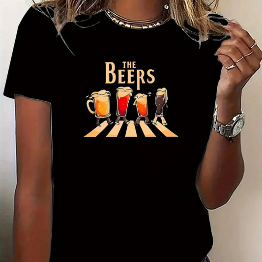 Katelise – Feestelijk T-shirt voor Bierliefhebbers en Rockfans