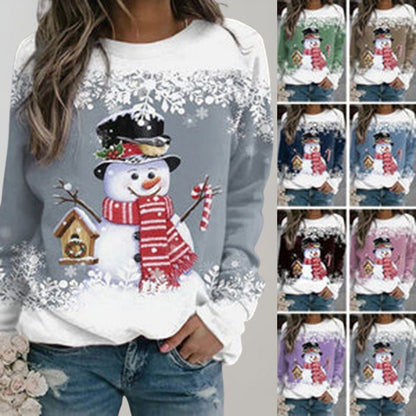 Briena – Snowman Kersttrui voor Dames