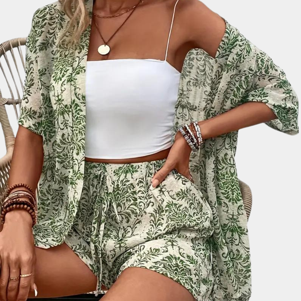 Beatrixa – Groene Zomerset voor Dames