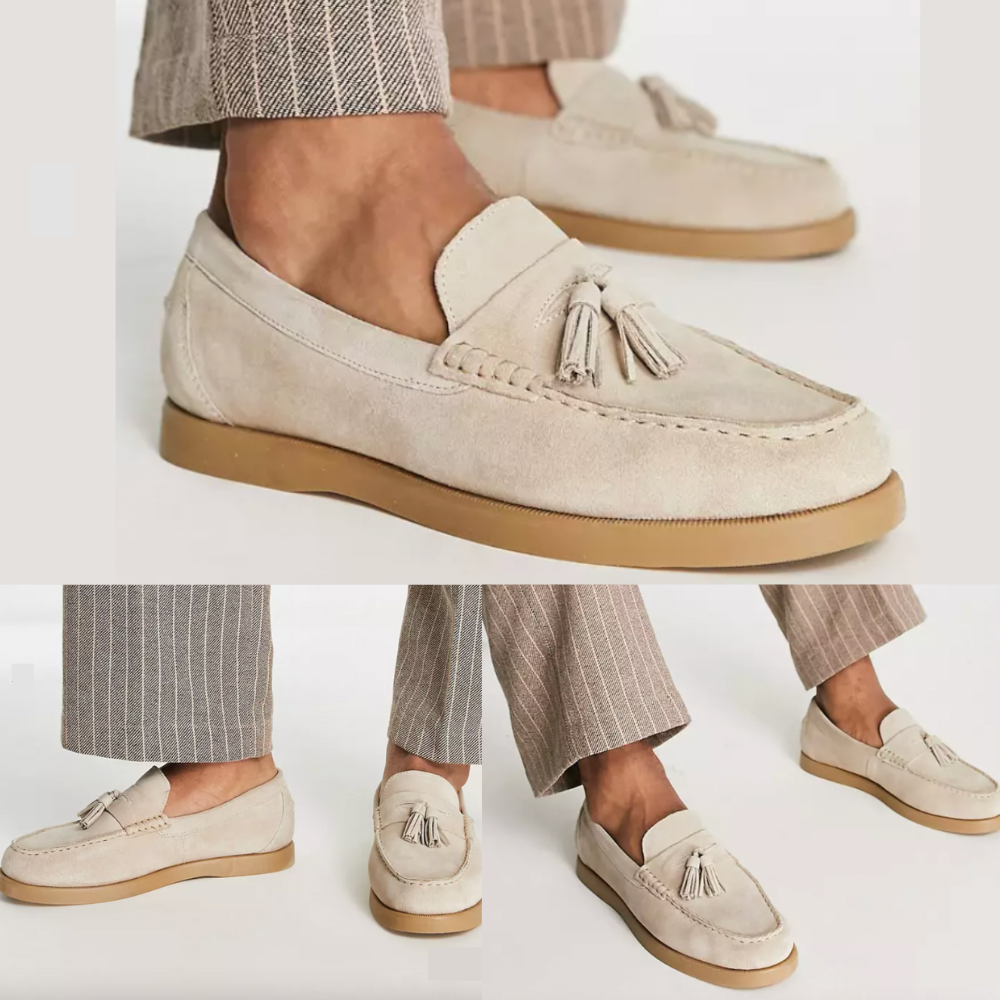 Nozro - Klassieke Wildleder Loafers