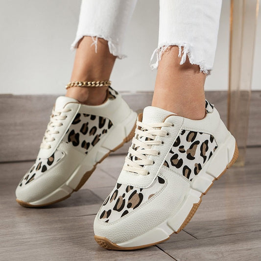 Kerisa - Dierlijke print sneakers met comfort