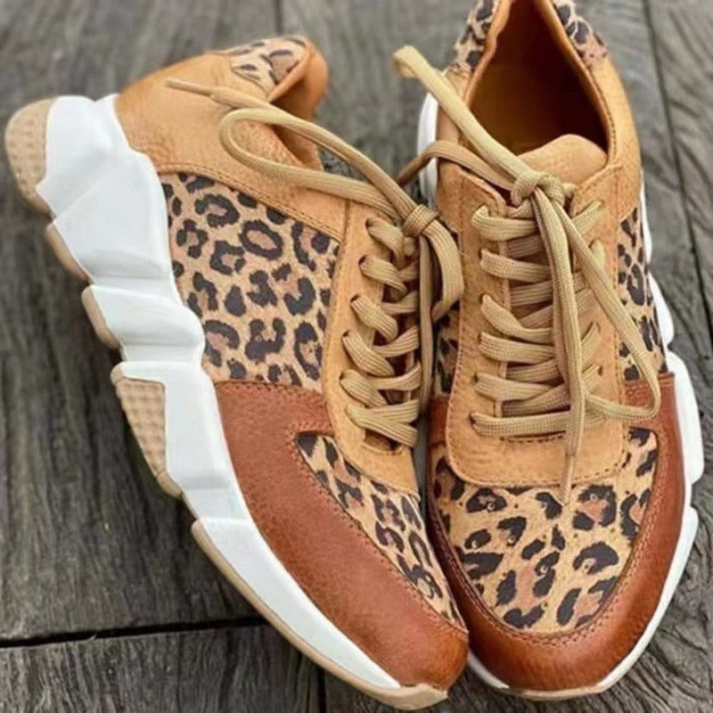 Kerisa - Dierlijke print sneakers met comfort