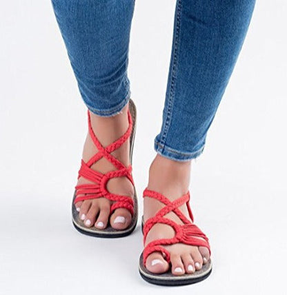 Mizka – Kleurrijke Griekse Strandsandalen voor Zonnige Dagen