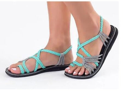 Mizka – Kleurrijke Griekse Strandsandalen voor Zonnige Dagen