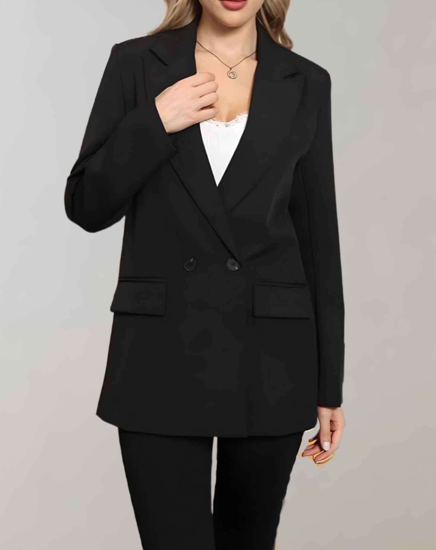 Sreane - Oversized Blazer met Knopen